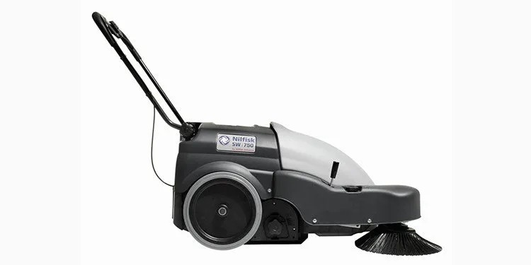 Nilfisk SW750 Walk Behind Battery Operated Sweeper With On-board Charger