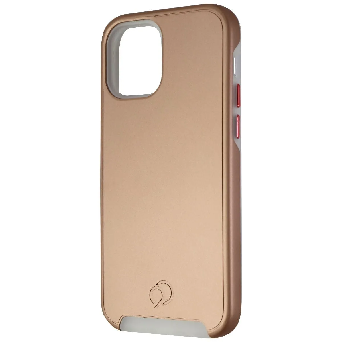 Nimbus9 Cirrus 2 Case for iPhone 12 Pro /12 - Rose Gold / (Pink Buttons Only)