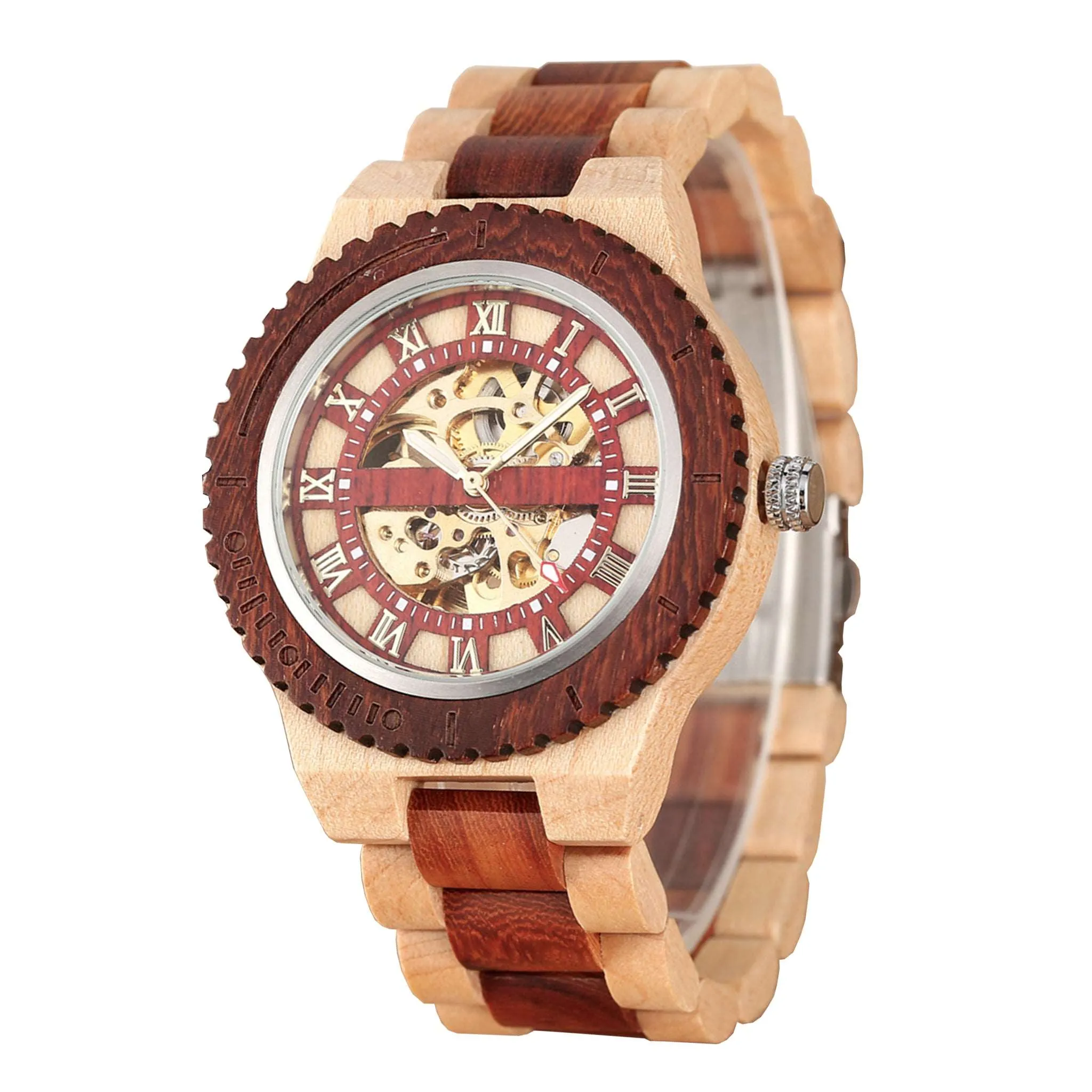 Odense-Wood Watch Men Automatic Mechanical Watch