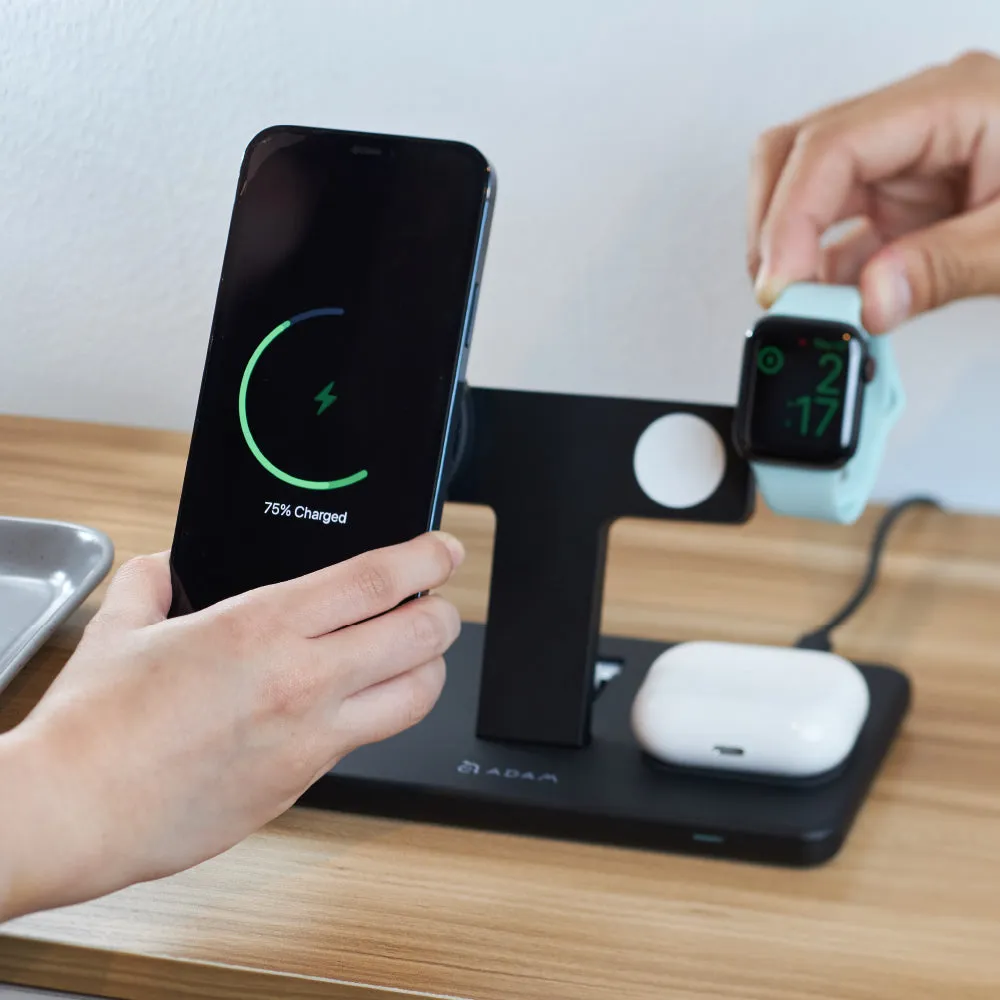 OMNIA M3 Magnetic 3-in-1 Wireless Charging Station   OMNIA A1 Apple Watch Magnetic Wireless Charger