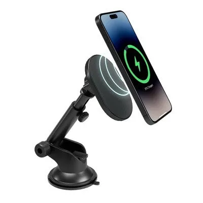 Open Box - Monster 15Watt Magnetic Wireless Charging Car Mount Dash and Vent Mount