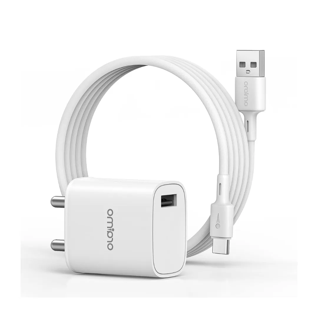 Oraimo 18W USB Type-C Dual Output Super Fast Charger Wall Adapter PE2.0 & Power Delivery 3.0 Compatible for iPhone 13/13Mini/13 Pro Max/12/12Pro Max, iPad Mini/Pro