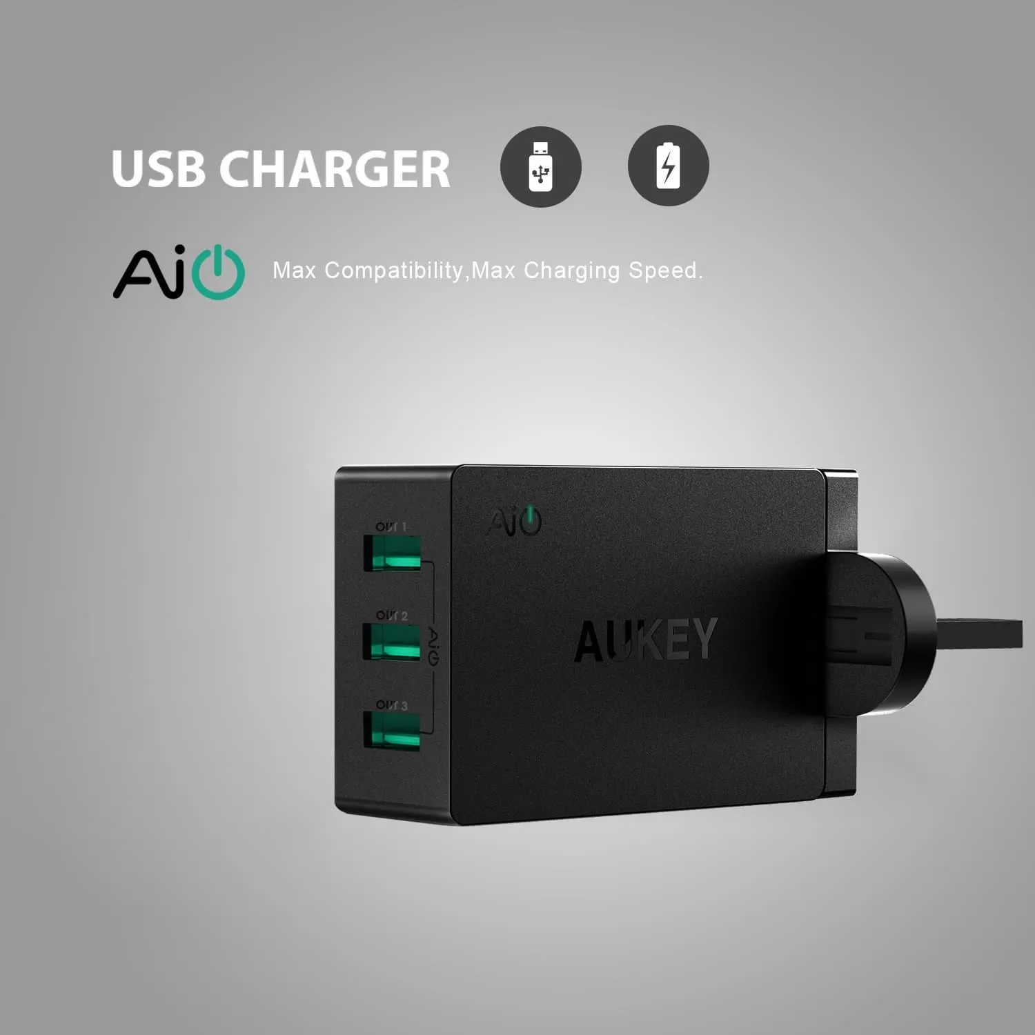 PA-U35 30W 6A 3 USB Port AiPower Travel Charger