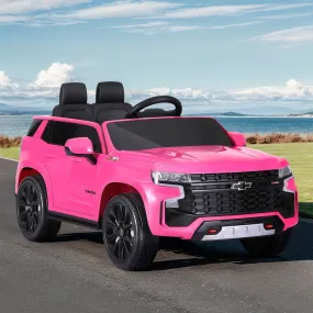 Pink 12V Chevrolet Tahoe Kids Ride On Car with Remote