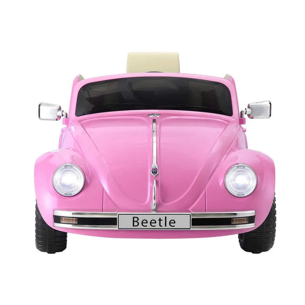 Pink 6V Kids Electric Ride On Car, Remote Control, Volkswagen