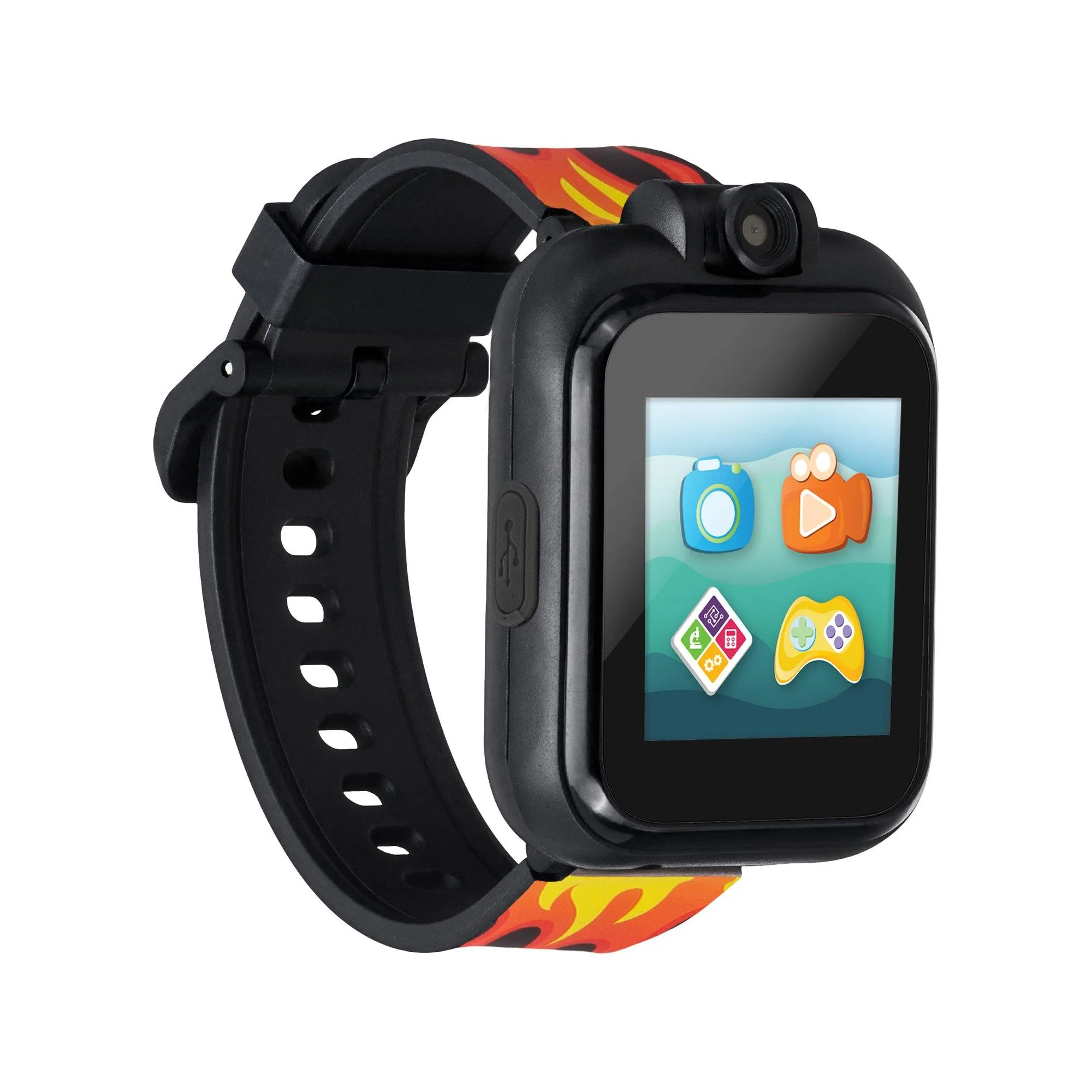 PlayZoom 2 Kids Smartwatch: Black Racing Flames