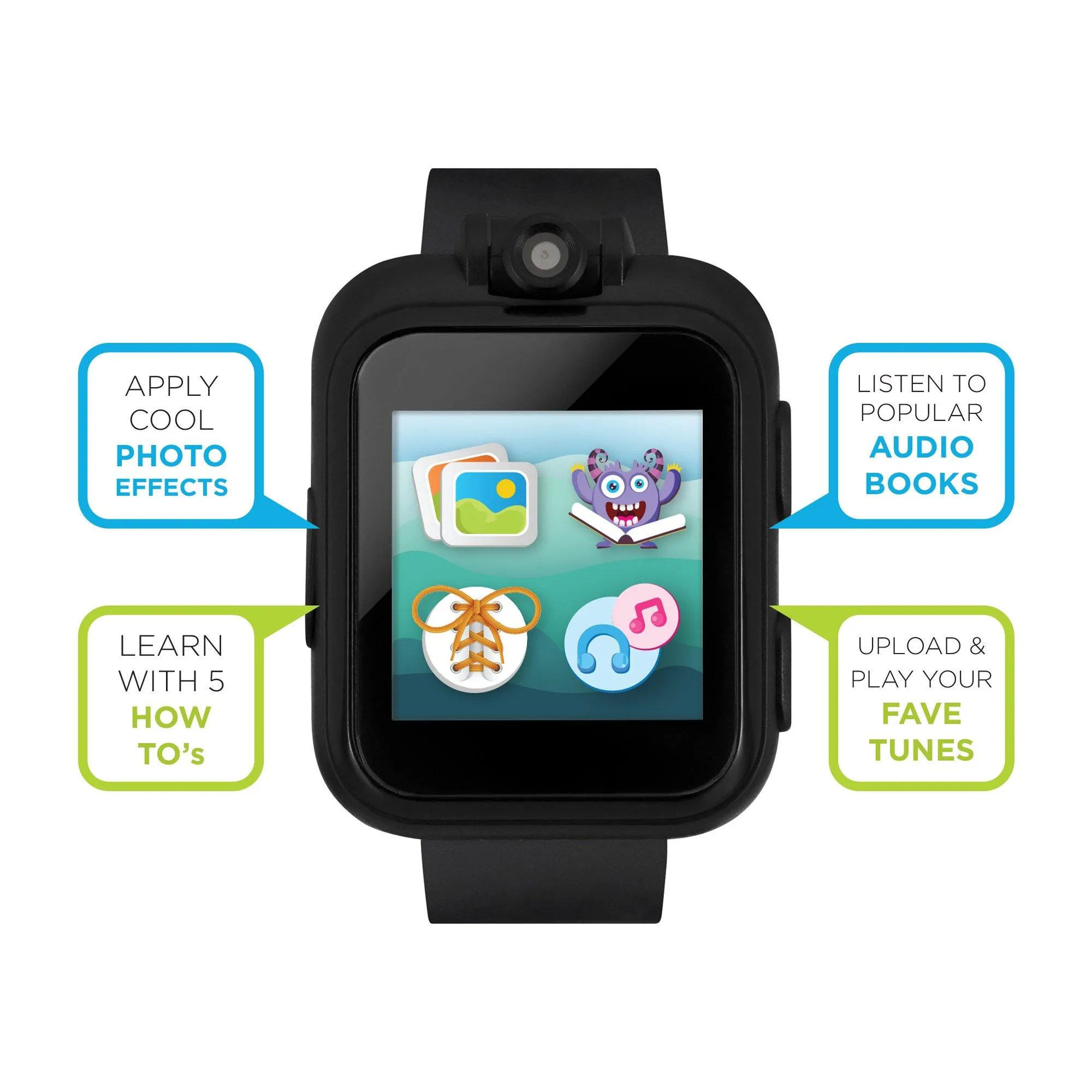 PlayZoom 2 Kids Smartwatch: Solid Black