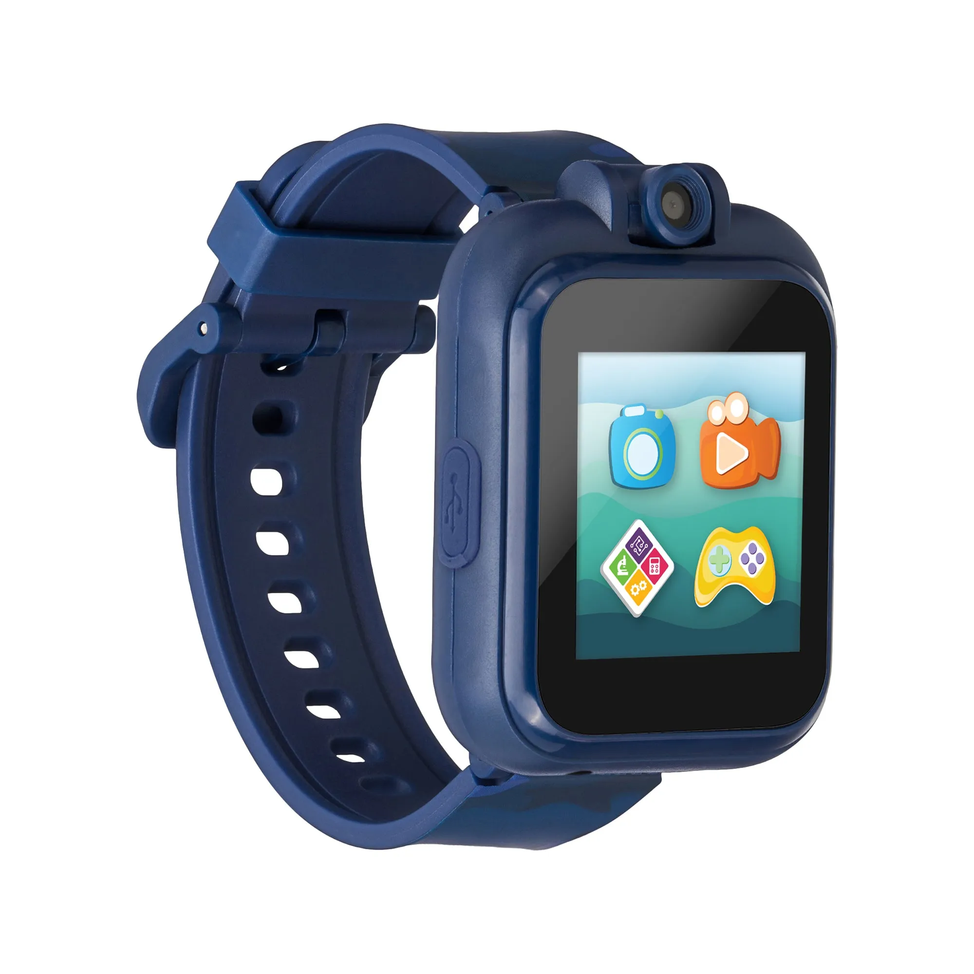 PlayZoom 2 Kids Smartwatch with Headphones: Blue Camouflage Print