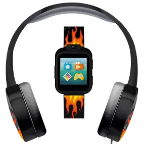 PlayZoom 2 Kids Smartwatch with Headphones: Flame Print