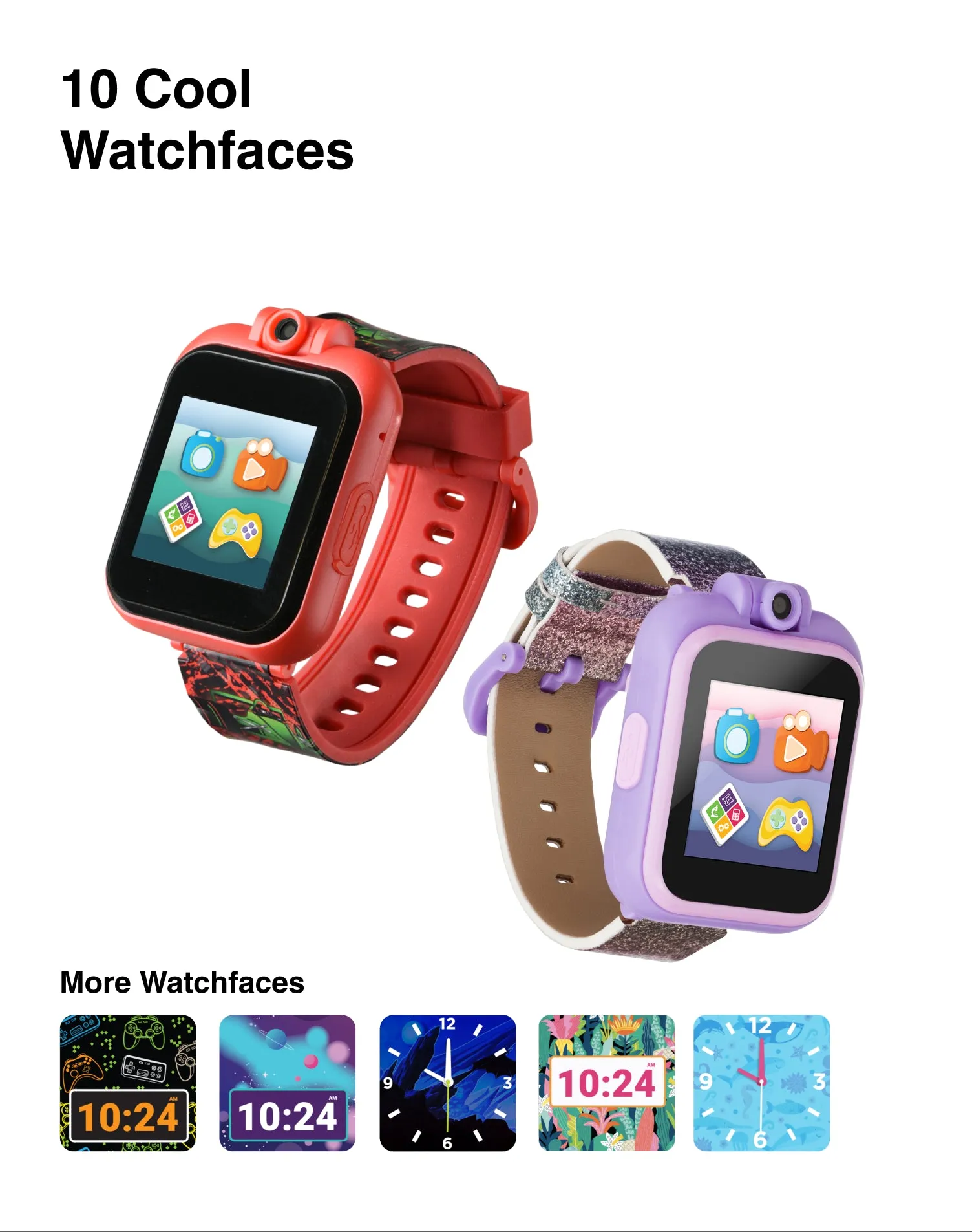 PlayZoom 2 Kids Smartwatch with Headphones: Red Race Cars