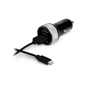 Port Car Charger 2 X Usb And Lighting Smart Charge Black 900082