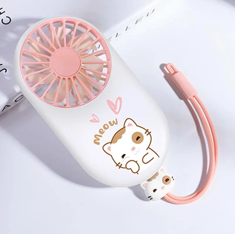 Portable Kawaii Neko Fan SD00369