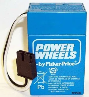 Power Wheels 6 volt Battery (Blue) 00801-1457 No longer Available From Power Wheels