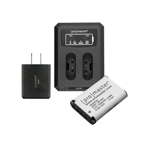 Promaster Battery & Charger Kit For Sony NP-BX1