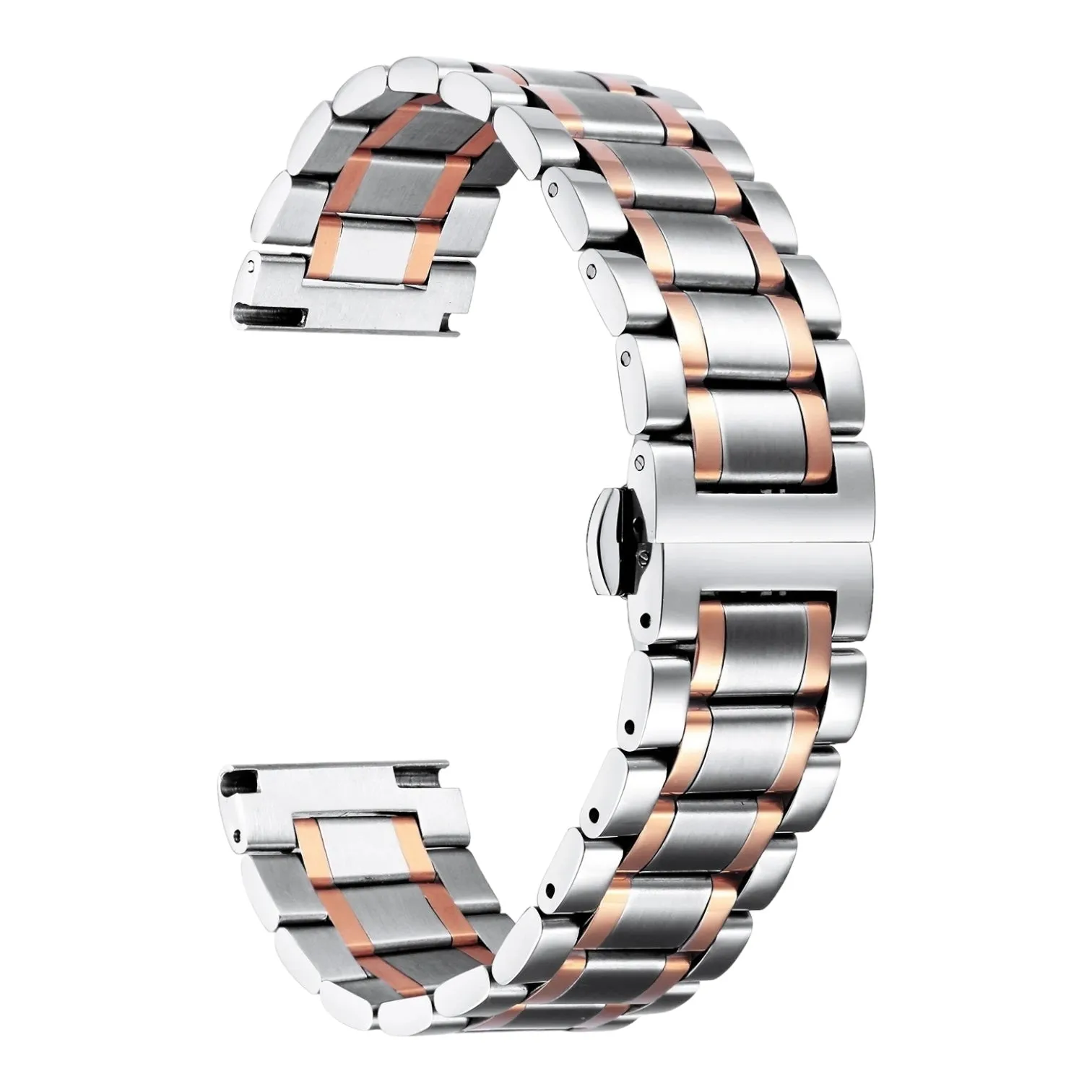 Quicksilver 18mm Range Stainless Steel Link Watch Strap