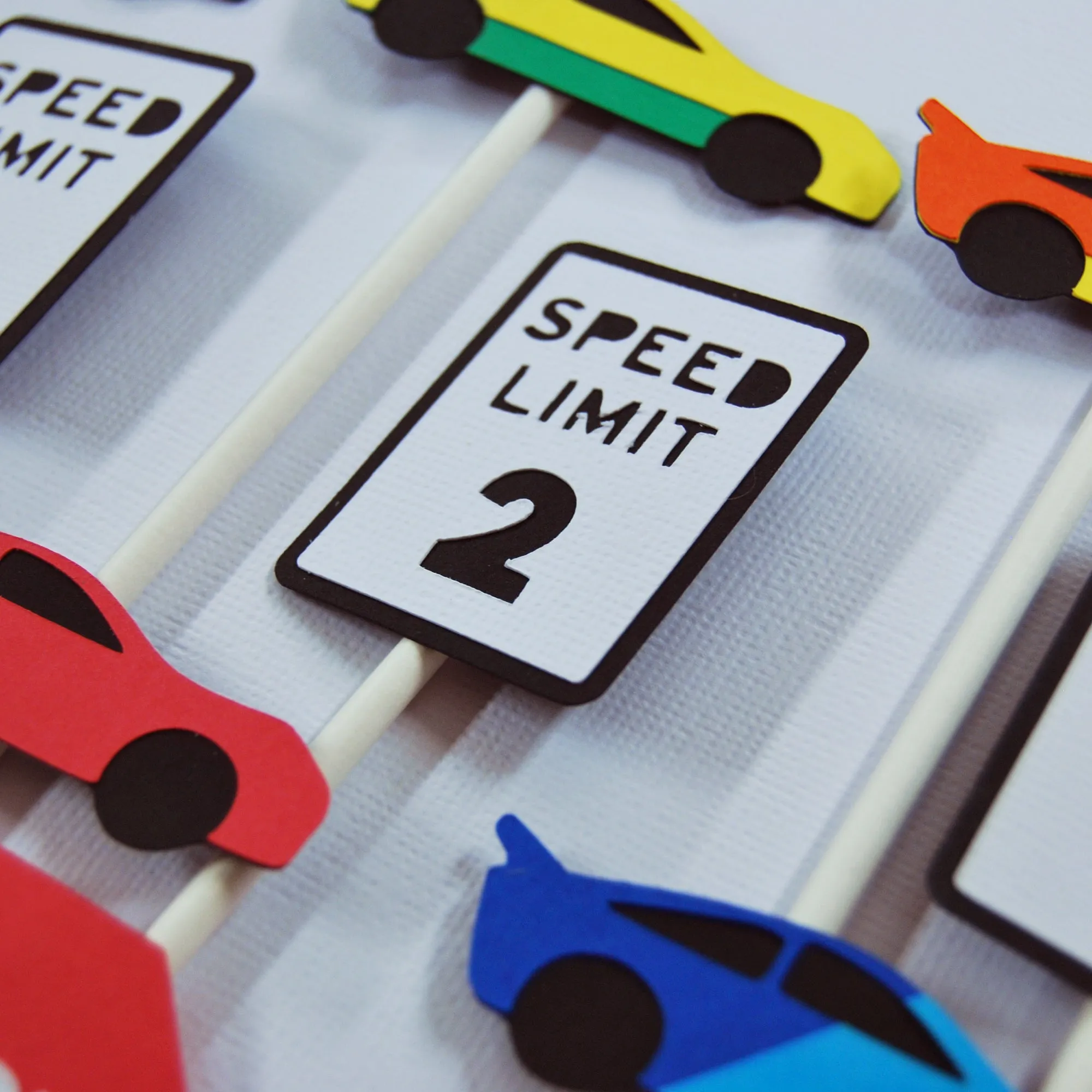 Race Car Cupcake Toppers