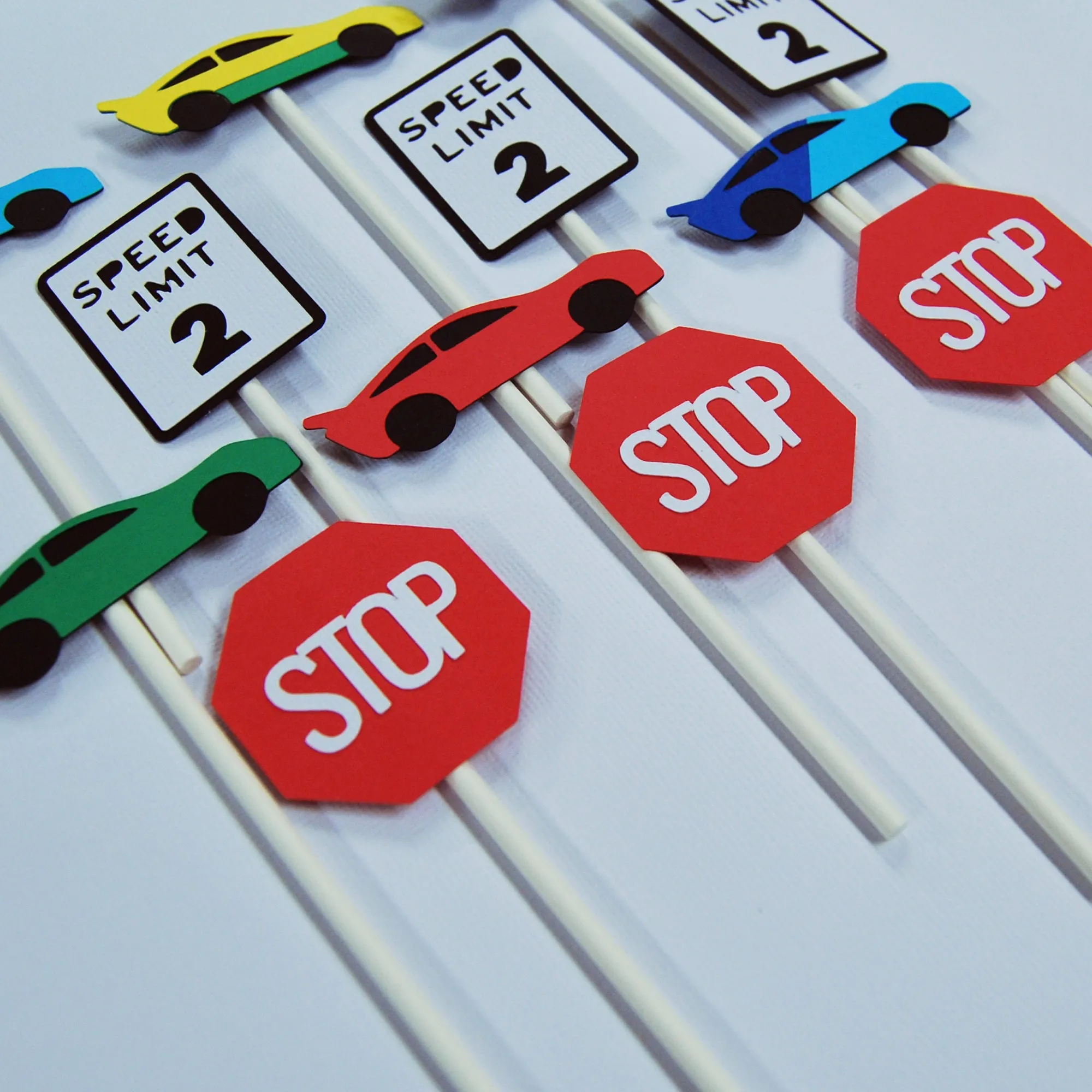 Race Car Cupcake Toppers