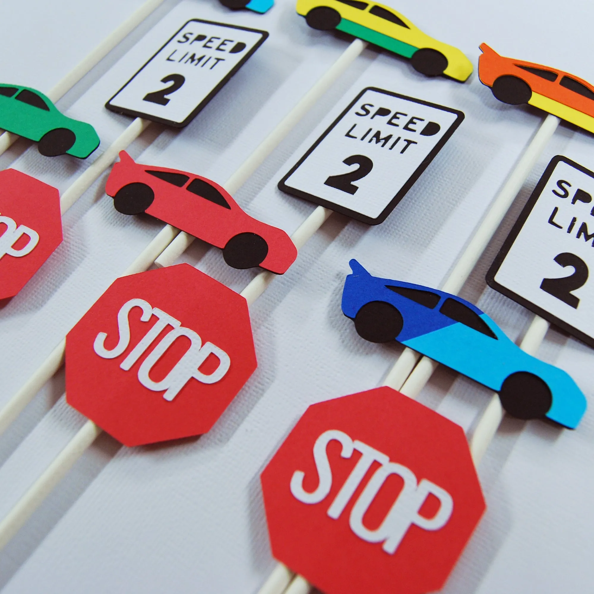 Race Car Cupcake Toppers