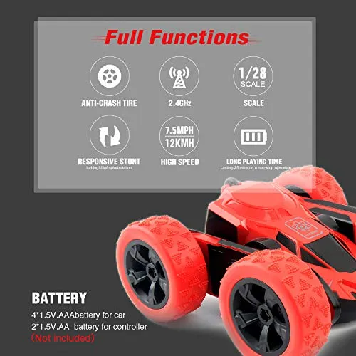 RC Cars Stunt Car Toy, 4WD 2.4Ghz Remote Control Car