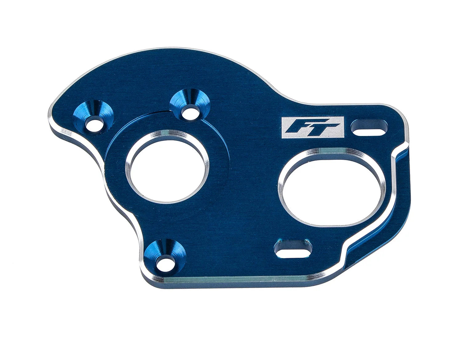 RC10B6.1 FT Laydown/Layback Motor Plate, 3.5mm, blue (ASS91907)