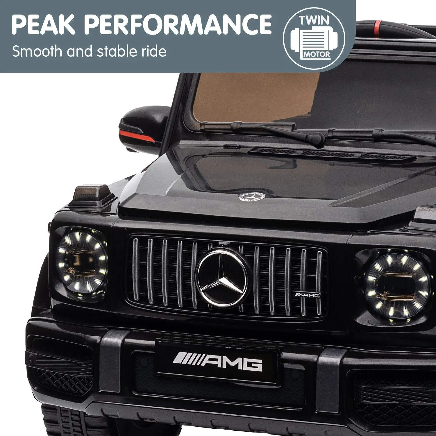 Rechargeable Mercedes AMG G63 Kids Electric Ride On Car - Black