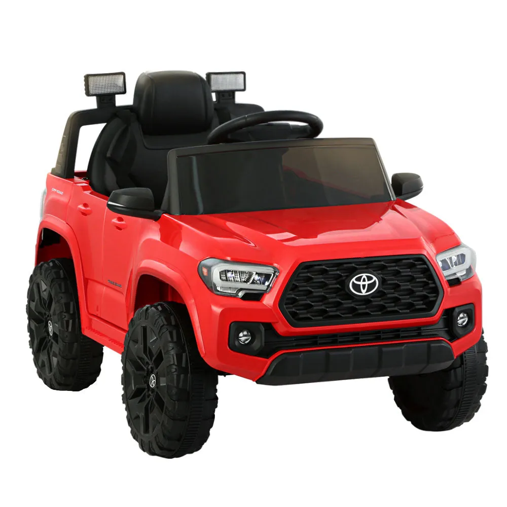 Red 12V Electric Ride-On Toyota Tacoma Car w/ Remote, MP3 - Toyota