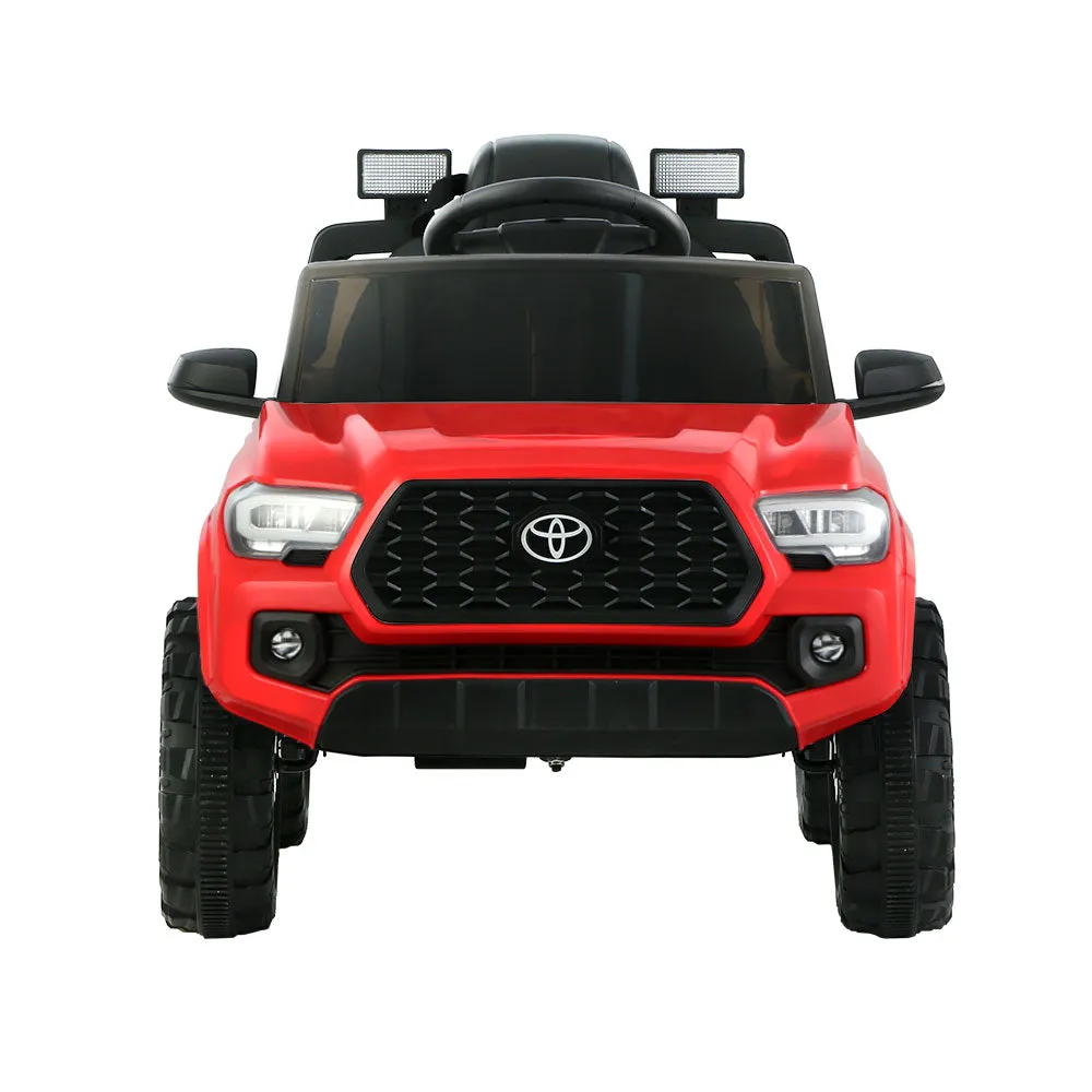 Red 12V Electric Ride-On Toyota Tacoma Car w/ Remote, MP3 - Toyota