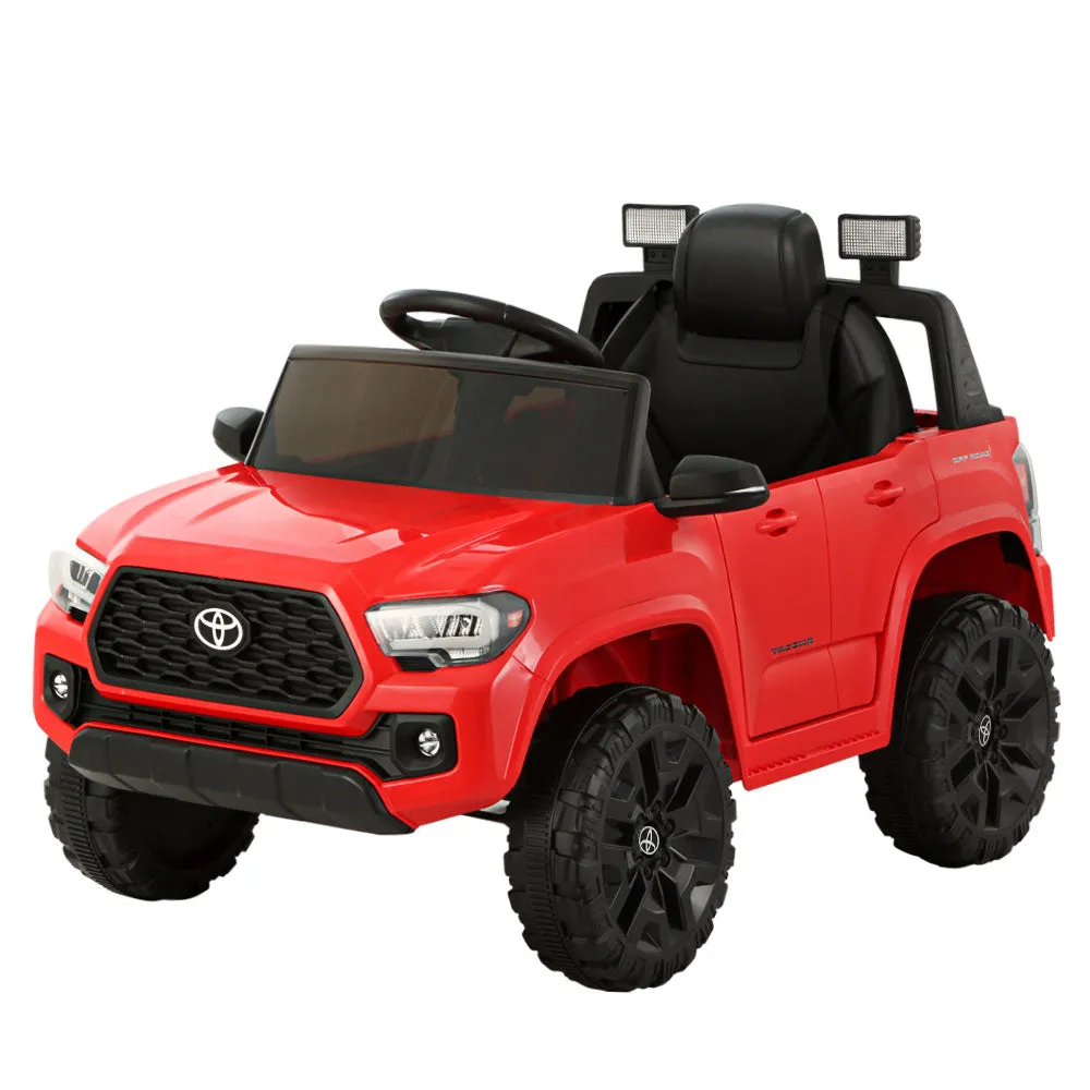 Red 12V Electric Ride-On Toyota Tacoma Car w/ Remote, MP3 - Toyota