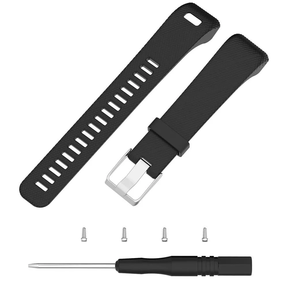 Replacement Silicone Watch Strap Compatible with the Garmin Vivosmart HR 