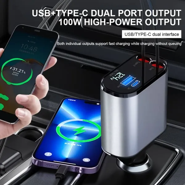 Retractable Car Fast Charger