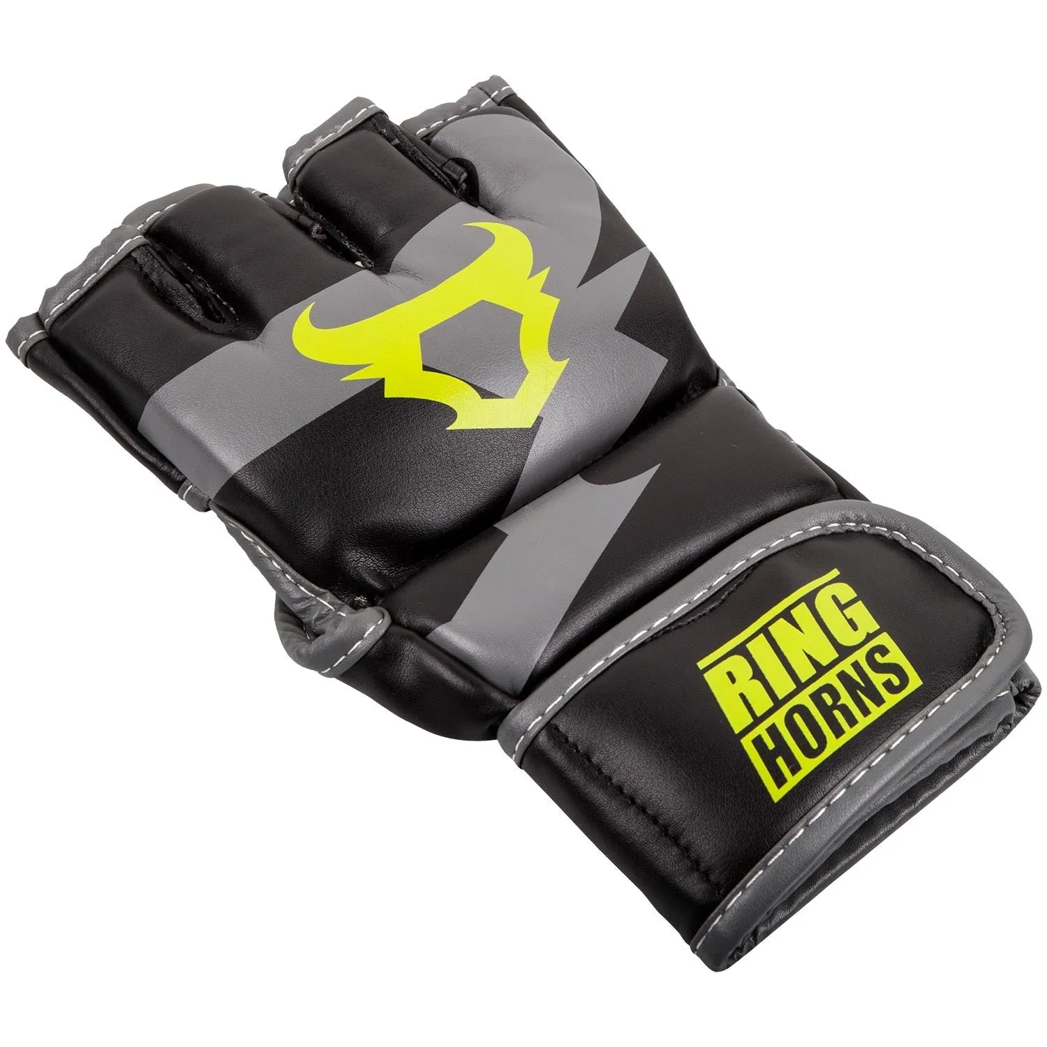 Ringhorns Charger MMA Gloves - Black/Neo Yellow