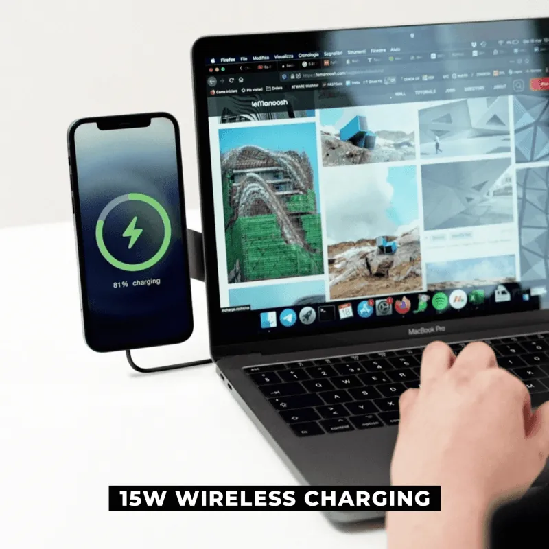 RollingSquare EDGE Full Modular Work From Home Kit Wireless Charging