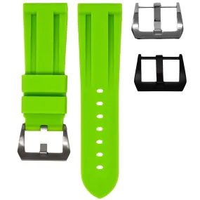 RUBBER STRAP FOR BREITLING AVENGER - LIME