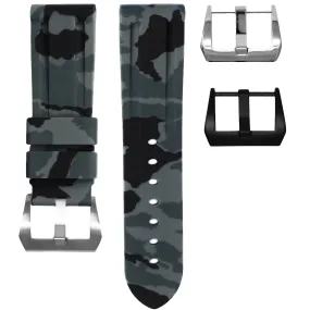 RUBBER STRAP FOR BREITLING BENTLEY MOTORS T - GRAPHITE CAMO