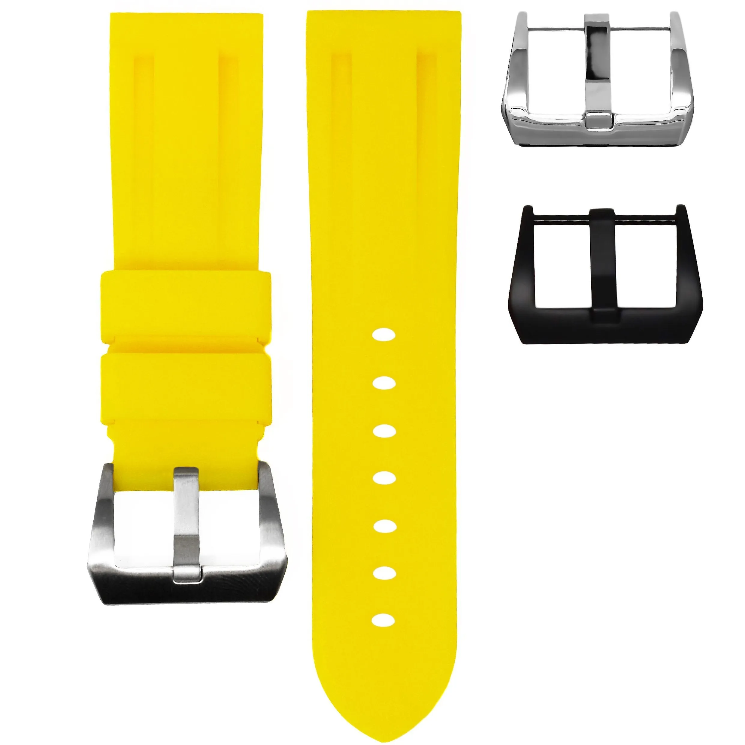 RUBBER STRAP FOR BREITLING BENTLEY MOTORS T - SUNSHINE YELLOW