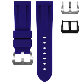 RUBBER STRAP FOR BREITLING TRANSOCEAN - NAVY BLUE