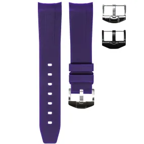 RUBBER STRAP FOR OMEGA SPEEDMASTER - ROYAL PURPLE