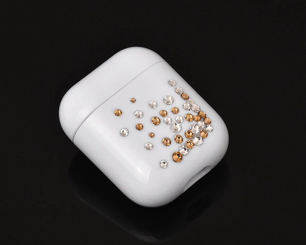 Rubble Bubble Bling Swarovski Crystal AirPods Case - Gold and Silver