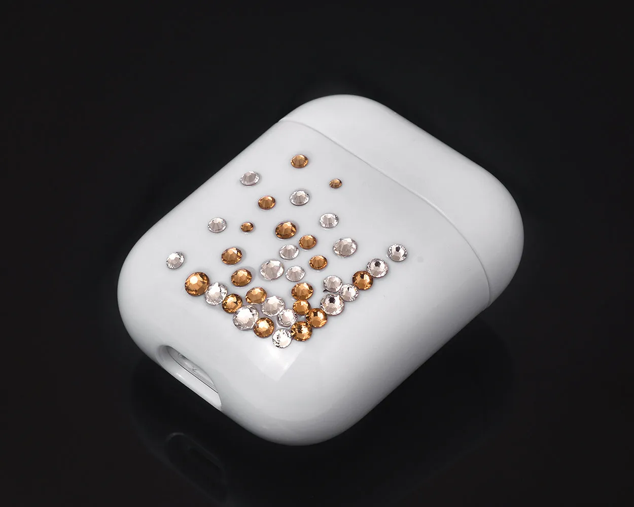 Rubble Bubble Bling Swarovski Crystal AirPods Case - Gold and Silver