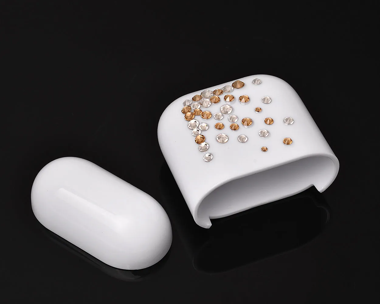 Rubble Bubble Bling Swarovski Crystal AirPods Case - Gold and Silver