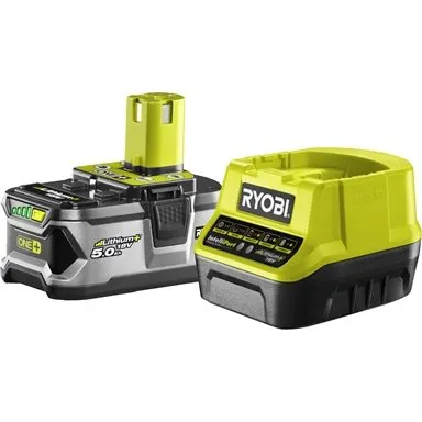 Ryobi 18V ONE  5.0Ah Battery And Charger Combo Kit