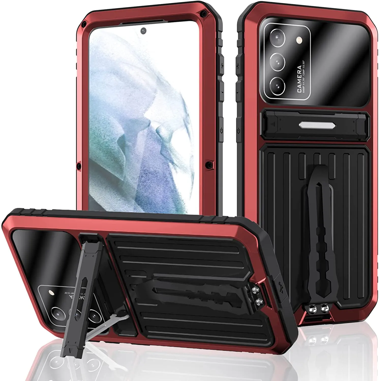 Samsung Galaxy S22 Ultra Case Aluminum Metal Belt Clip Case