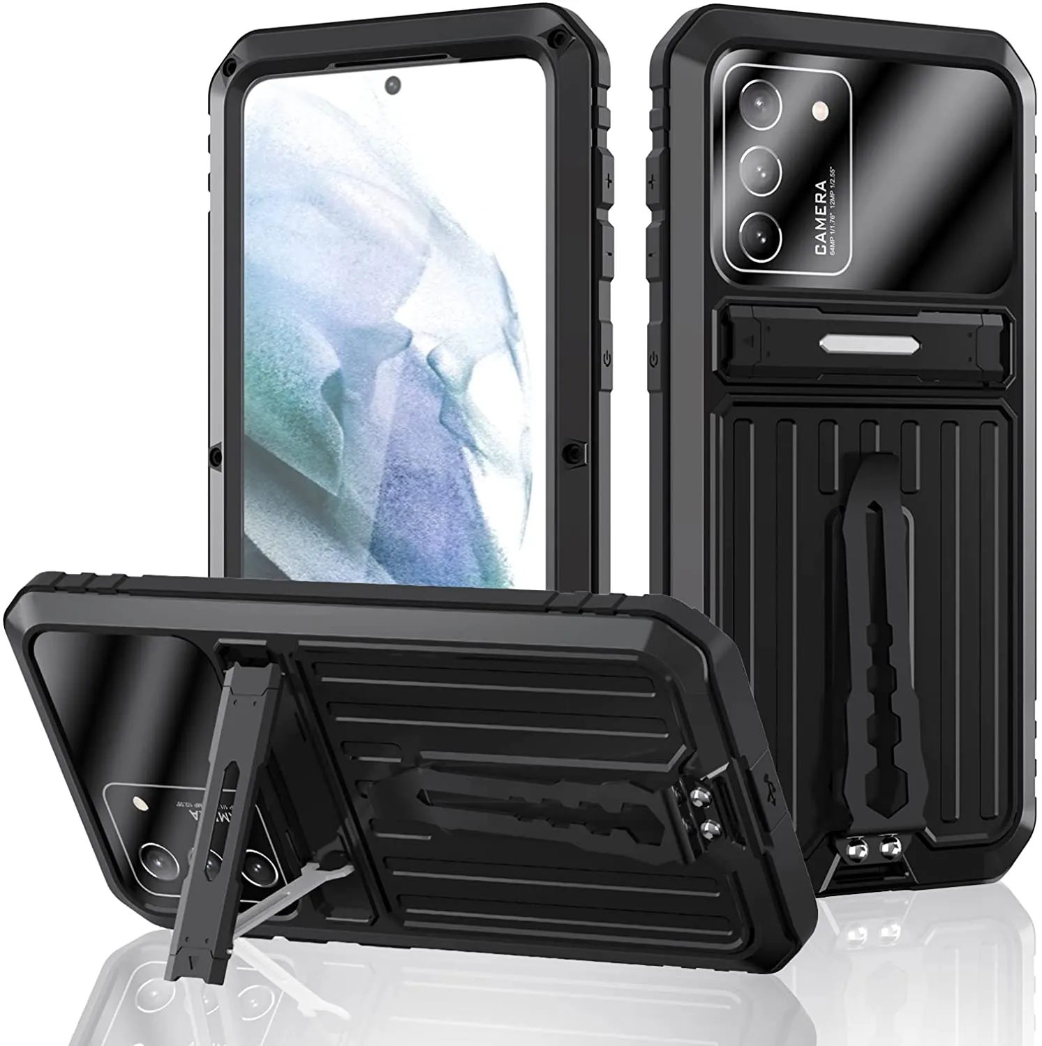 Samsung Galaxy S22 Ultra Case Aluminum Metal Belt Clip Case