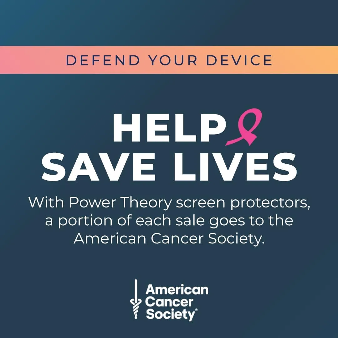 Samsung S24 Tempered Glass Screen Protector Benefitting The American Cancer Society [2-Pack]