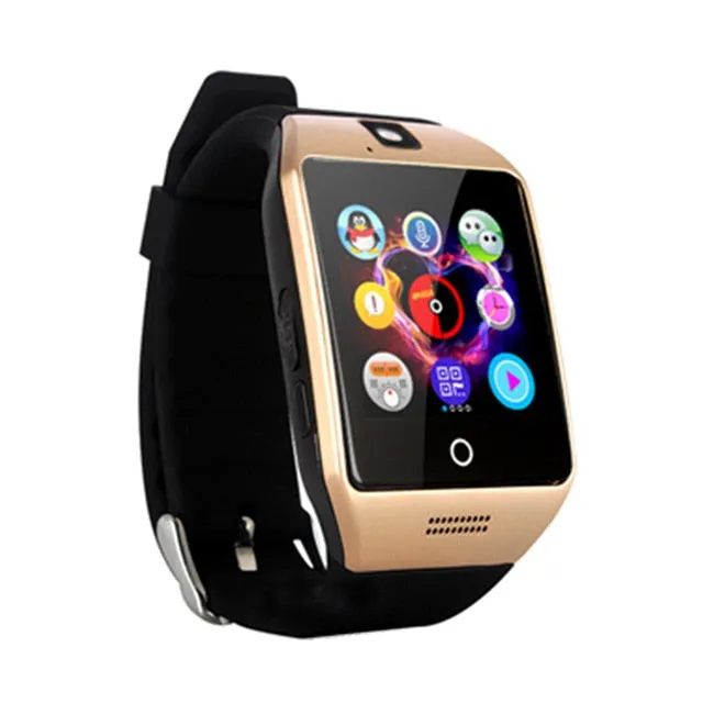 SCELTECH Bluetooth Smart Watch Q18 With Camera Facebook Whatsapp Twitter Sync SMS Smartwatch Support SIM TF Card For IOS Android