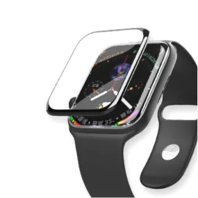 (Set of 2) Wiwu - Apple Watch (44 mm) Armored Glass Display with Frame - Black