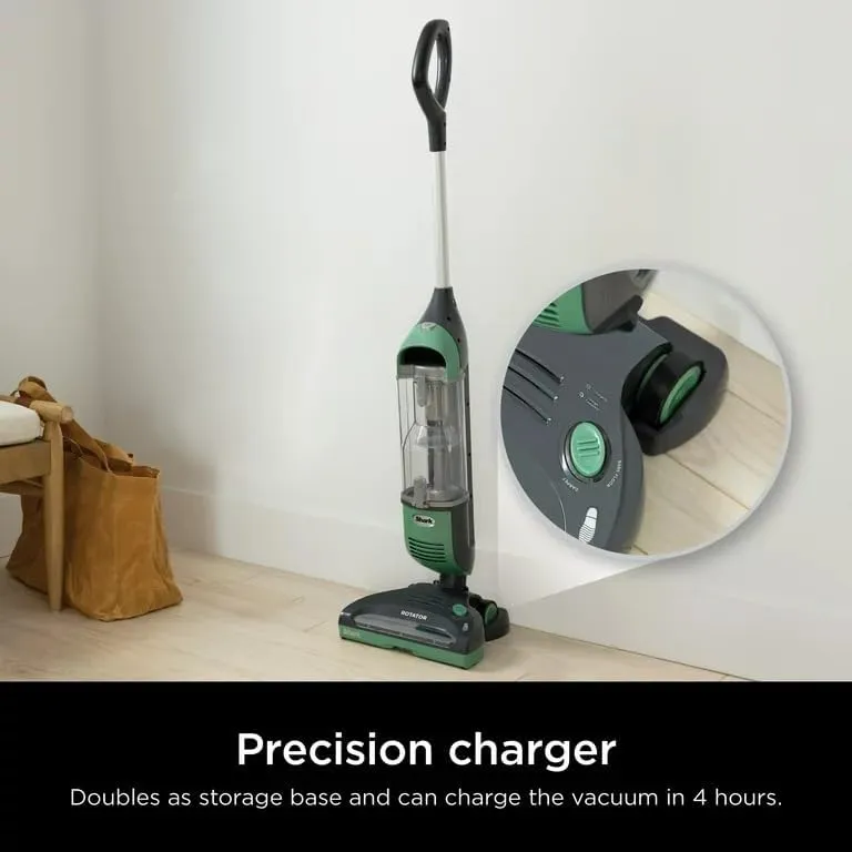 Shark SV1114 Rotator Freestyle Upright Bagless Cordless Stick Vacuum with Precision Charging Dock for Carpet, Hard Floor and Pet with XL Dust Cup and 2-Speed Brushroll