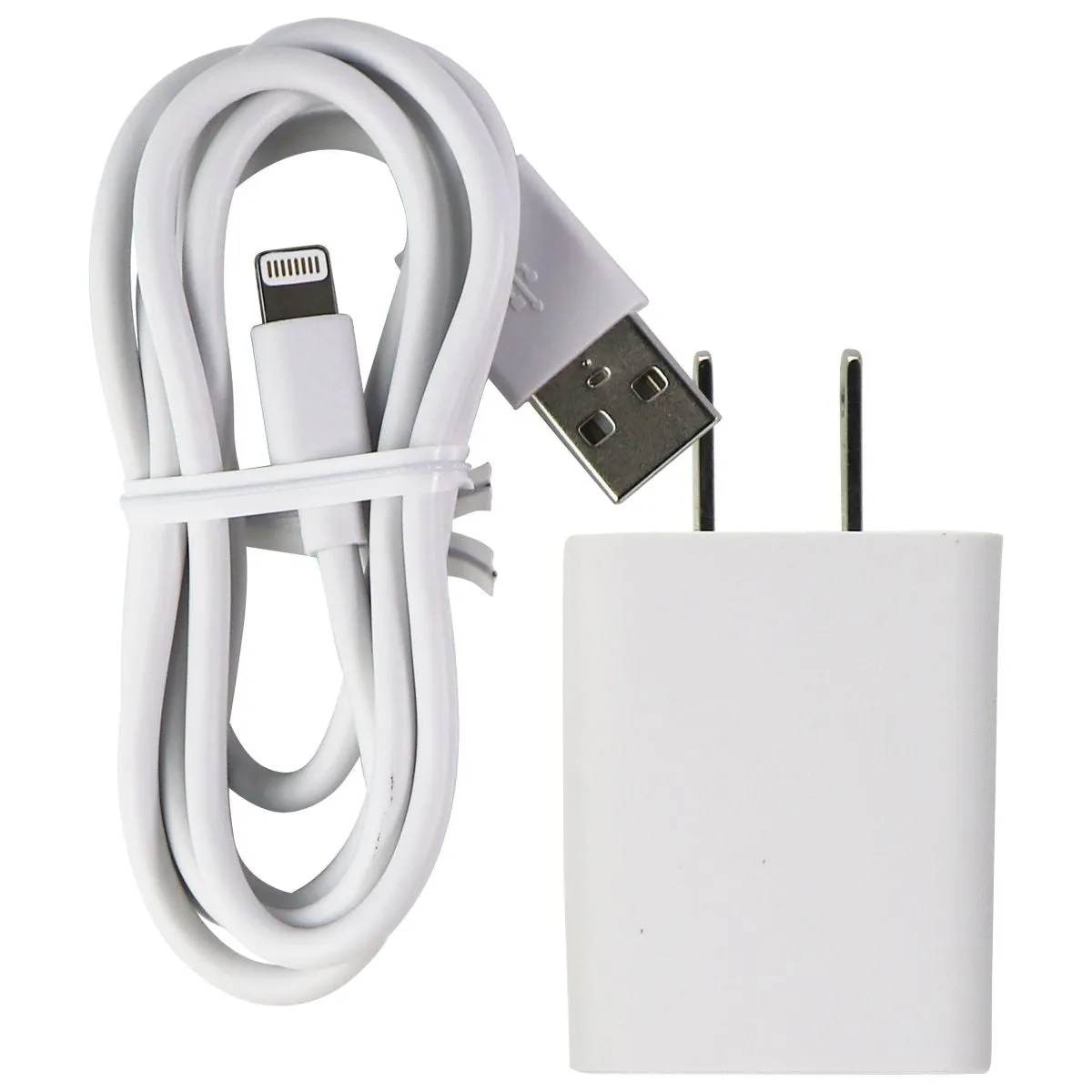 Sharkk (5V/2A) USB Wall Charger with 3.3ft Cable for iPhone/iPad - White