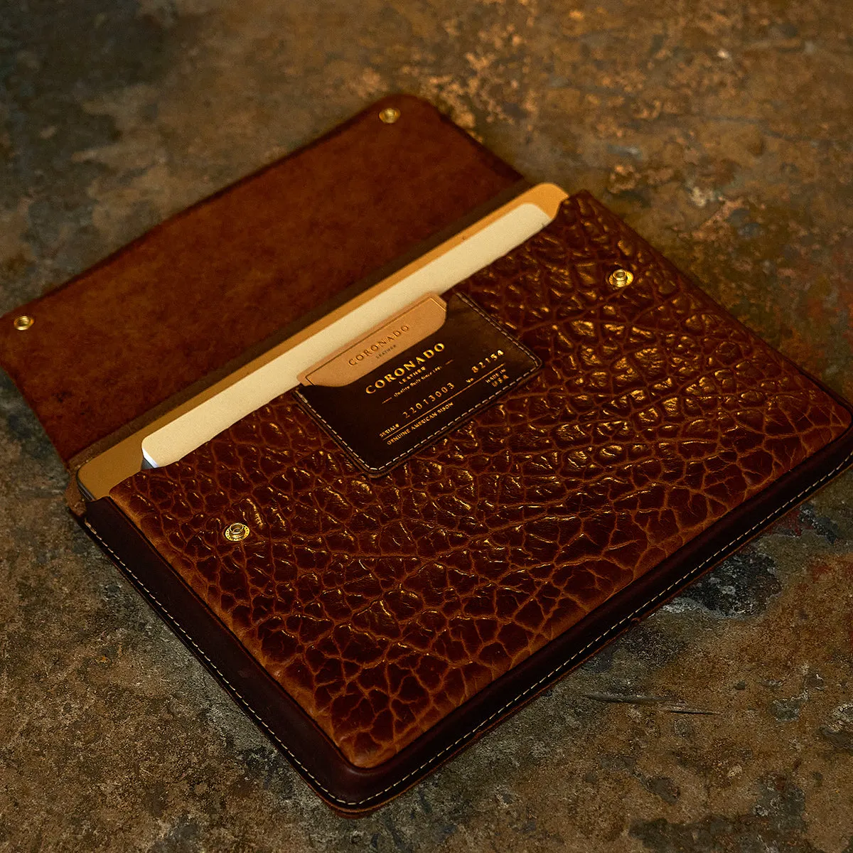 Shrunken Bison & Horween® Hard Cases