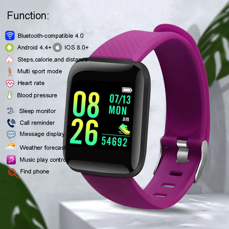 Silicone Kids Smart Watch Children Sport Smartwatch Fitness Tracker For Boys Girls Electronic Smart Clock Waterproof Smart-Watch